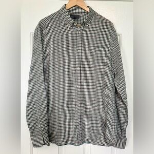 Vince Men’s Plaid Button-Down Shirt Large Long Sleeve Casual Workwear